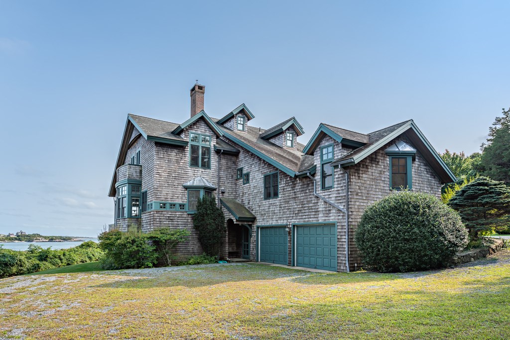 147 Beavertail Road Jamestown, RI 02835 - Photo 13 of 46 Two car garage on back side of home.