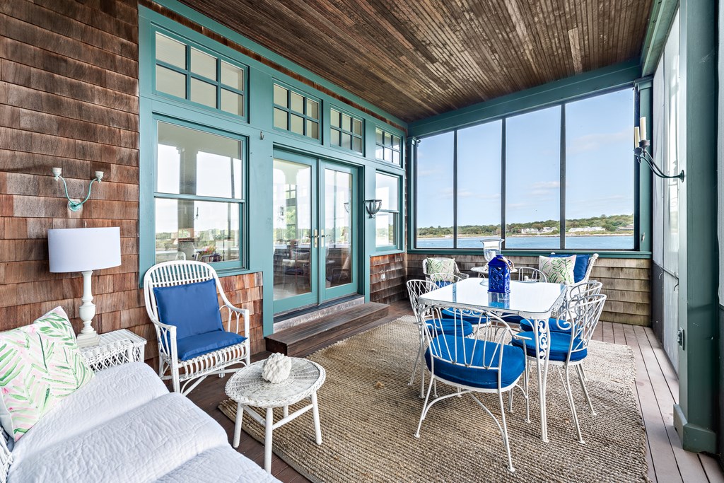147 Beavertail Road Jamestown, RI 02835 - Photo 5 of 46 French doors to kitchen/living room.