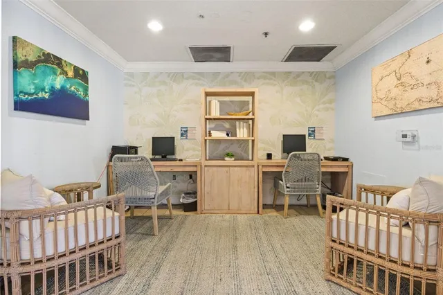 a view of a swimming pool with a lake view