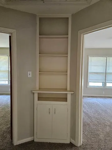 a view of storage and utility room