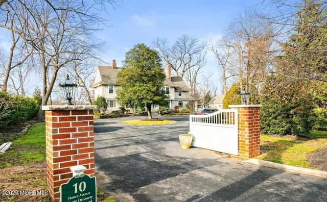 a view of yard along with trees