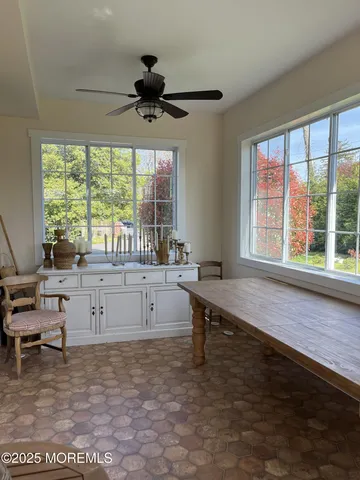 a view of a window in an empty room