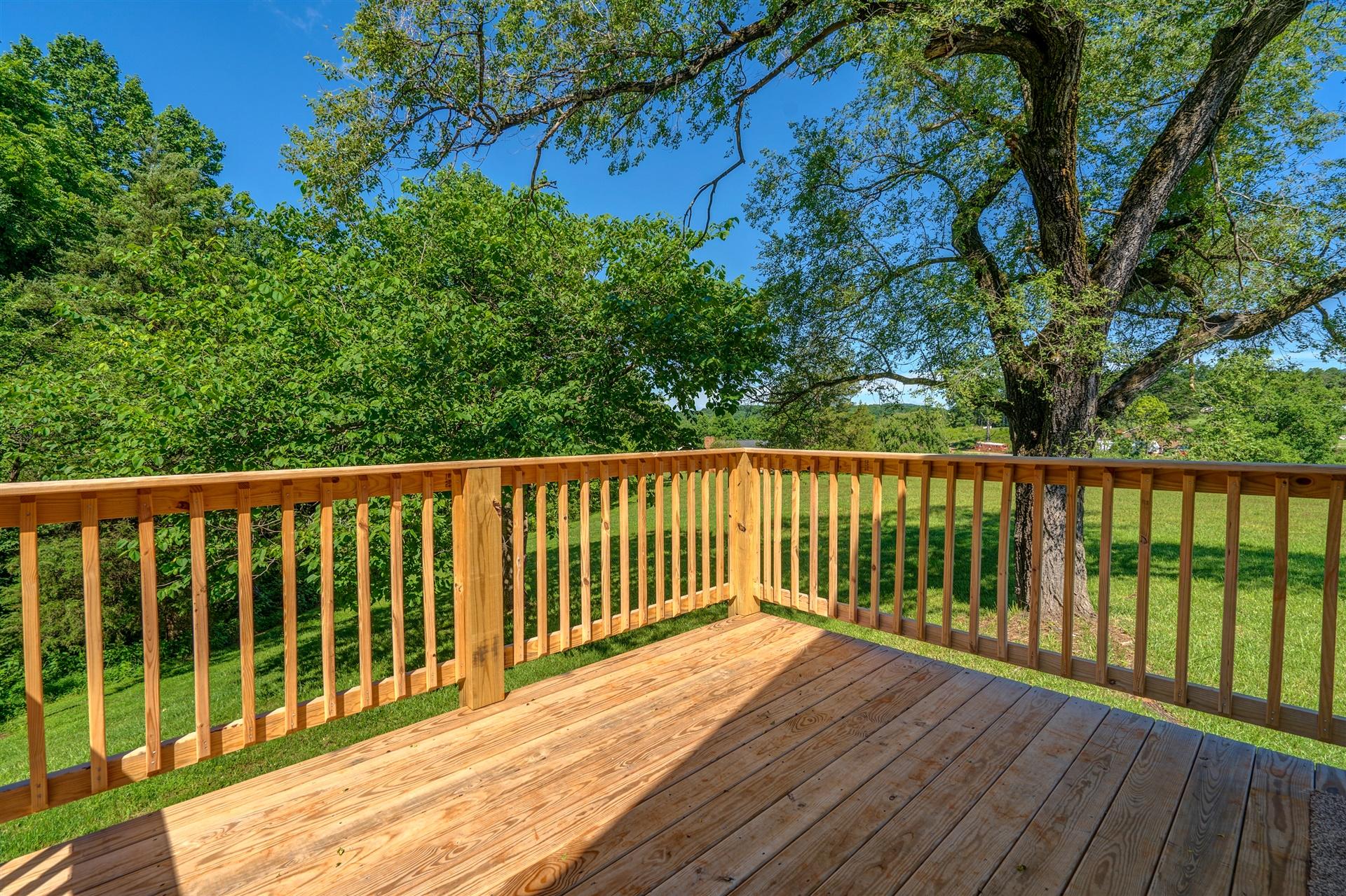 2137 Goodview Road Goodview, VA 24095 - Photo 28 of 37 a view of balcony with wooden floor and fence