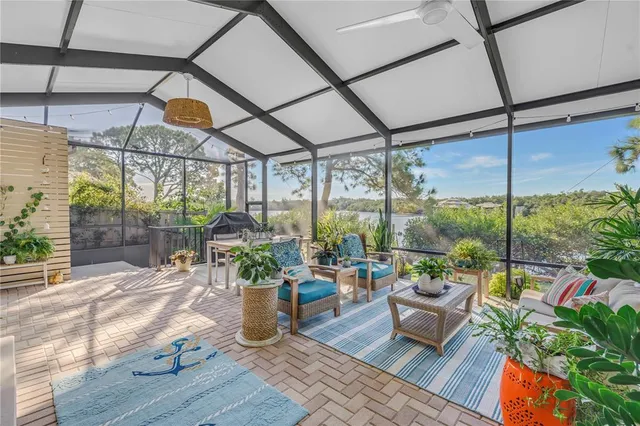 a living room filled with furniture