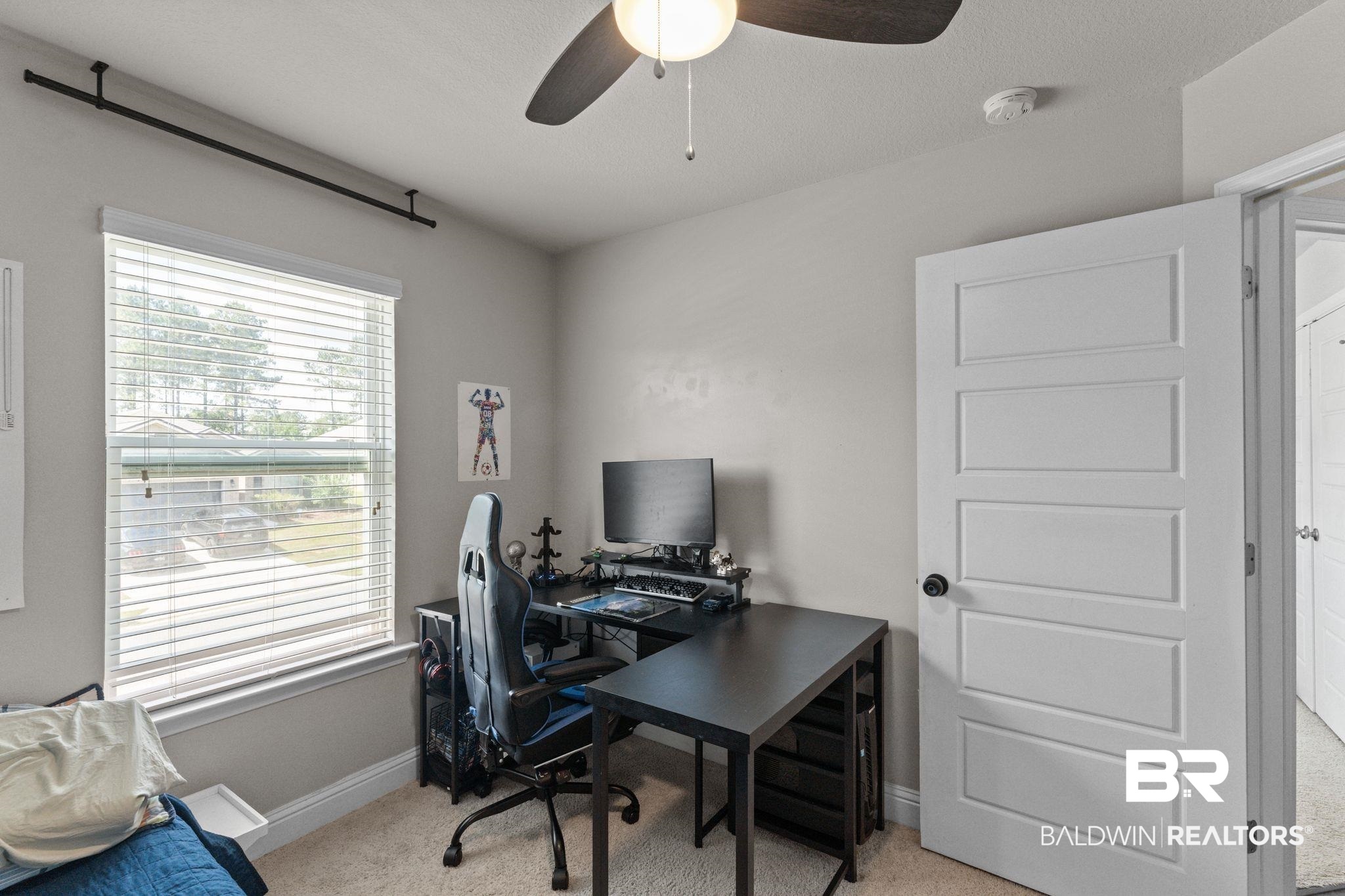 12711 Chickadee Lane Daphne, AL 36527 - Photo 24 of 39 Office featuring light colored carpet and a ceiling fan