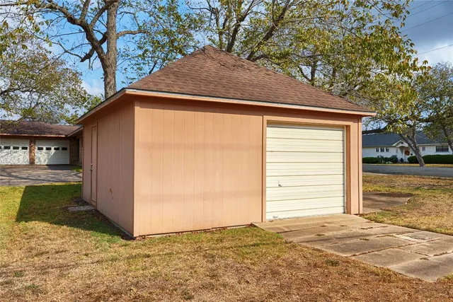 a backyard of a house