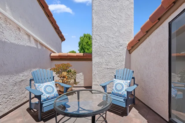 a view of a outdoor seating area