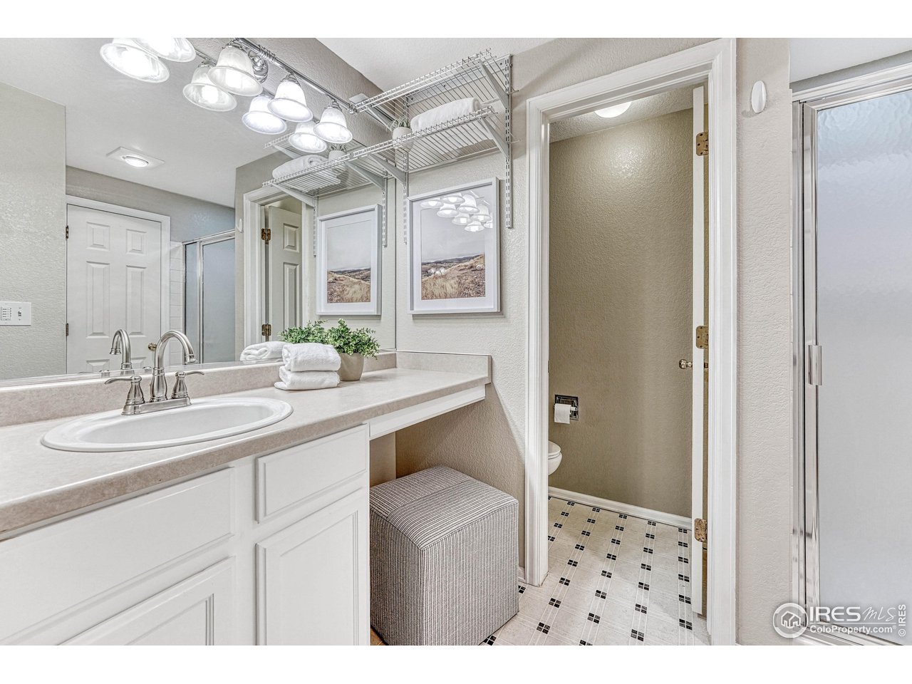 7032 Avondale Road Fort Collins, CO 80525 - Photo 16 of 40 3/4 Primary bath with separate commode, and walk-in closet.