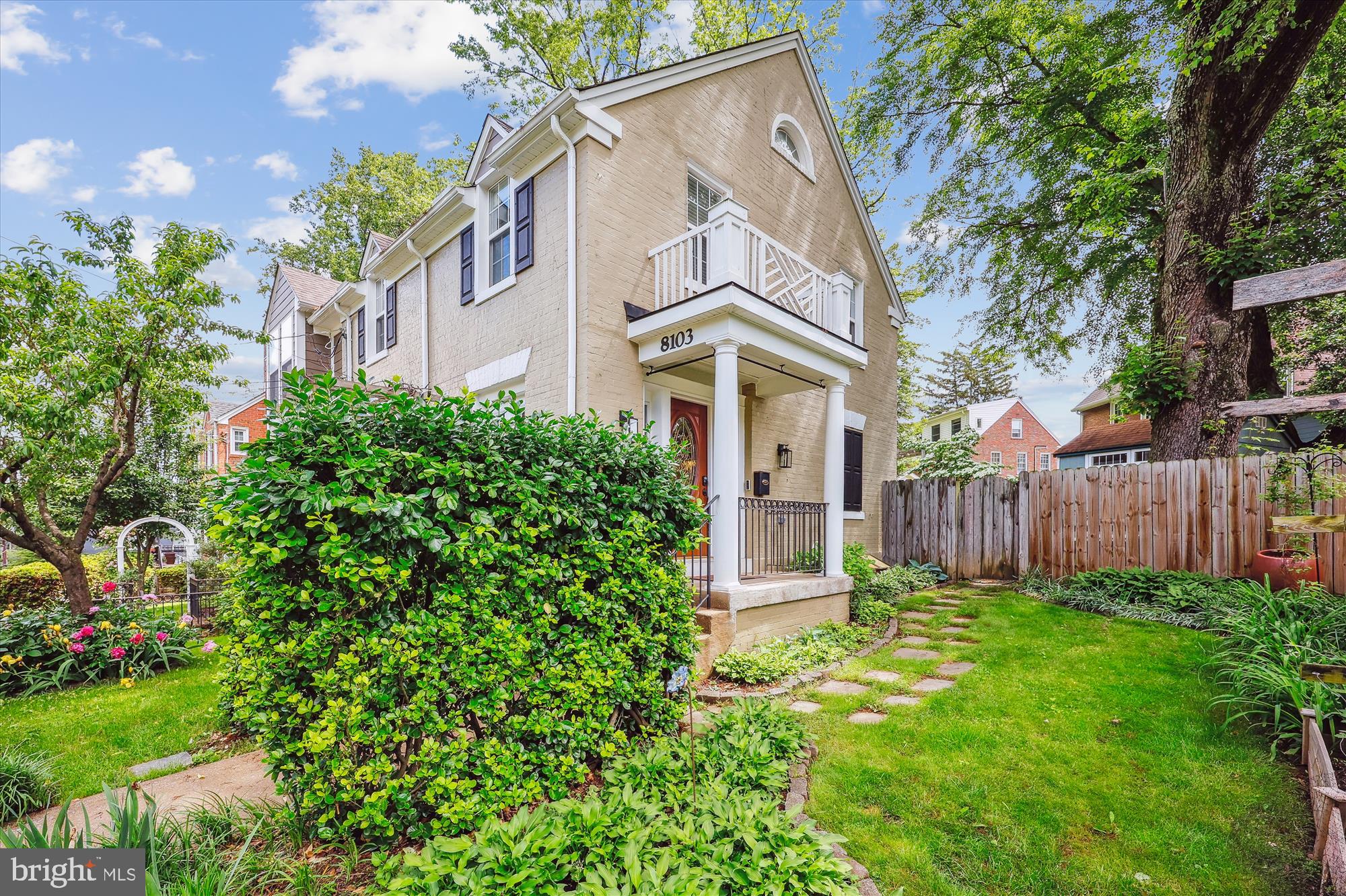 8103 Piney Branch Road Silver Spring, MD 20910 - Photo 2 of 42 front view of a house with a yard