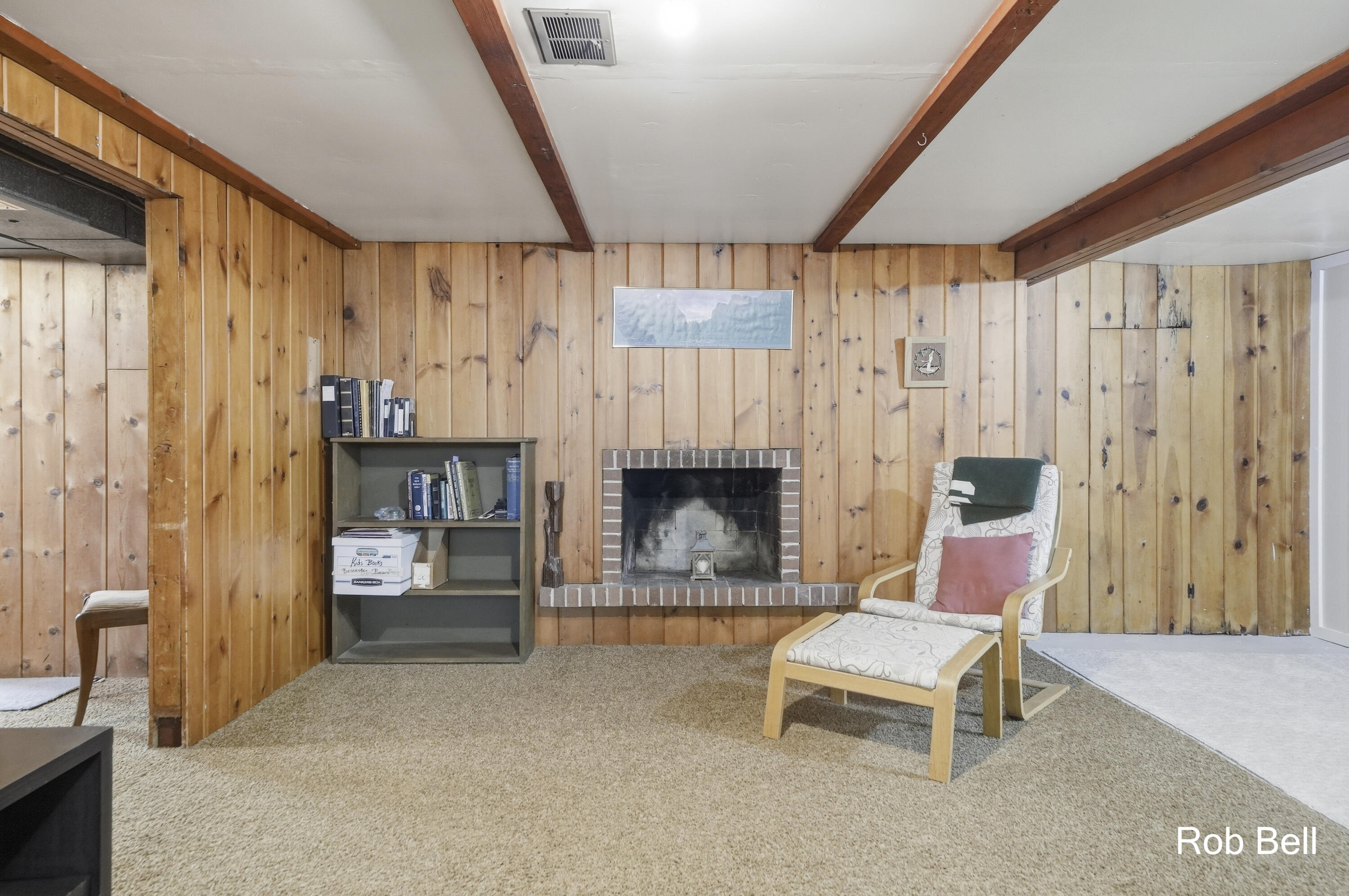 7410 Cherry Avenue Jenison, MI 49428 - Photo 28 of 44 Lower Level Rec Room W/ Fireplace