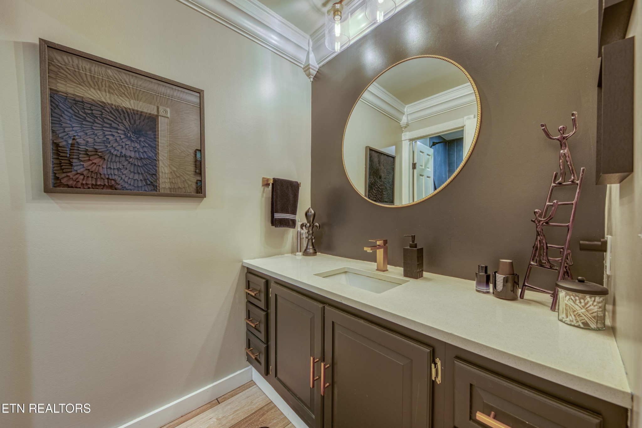333 Enchanted Forest Way Sevierville, TN 37876 - Photo 11 of 42 a bathroom with a sink and a mirror