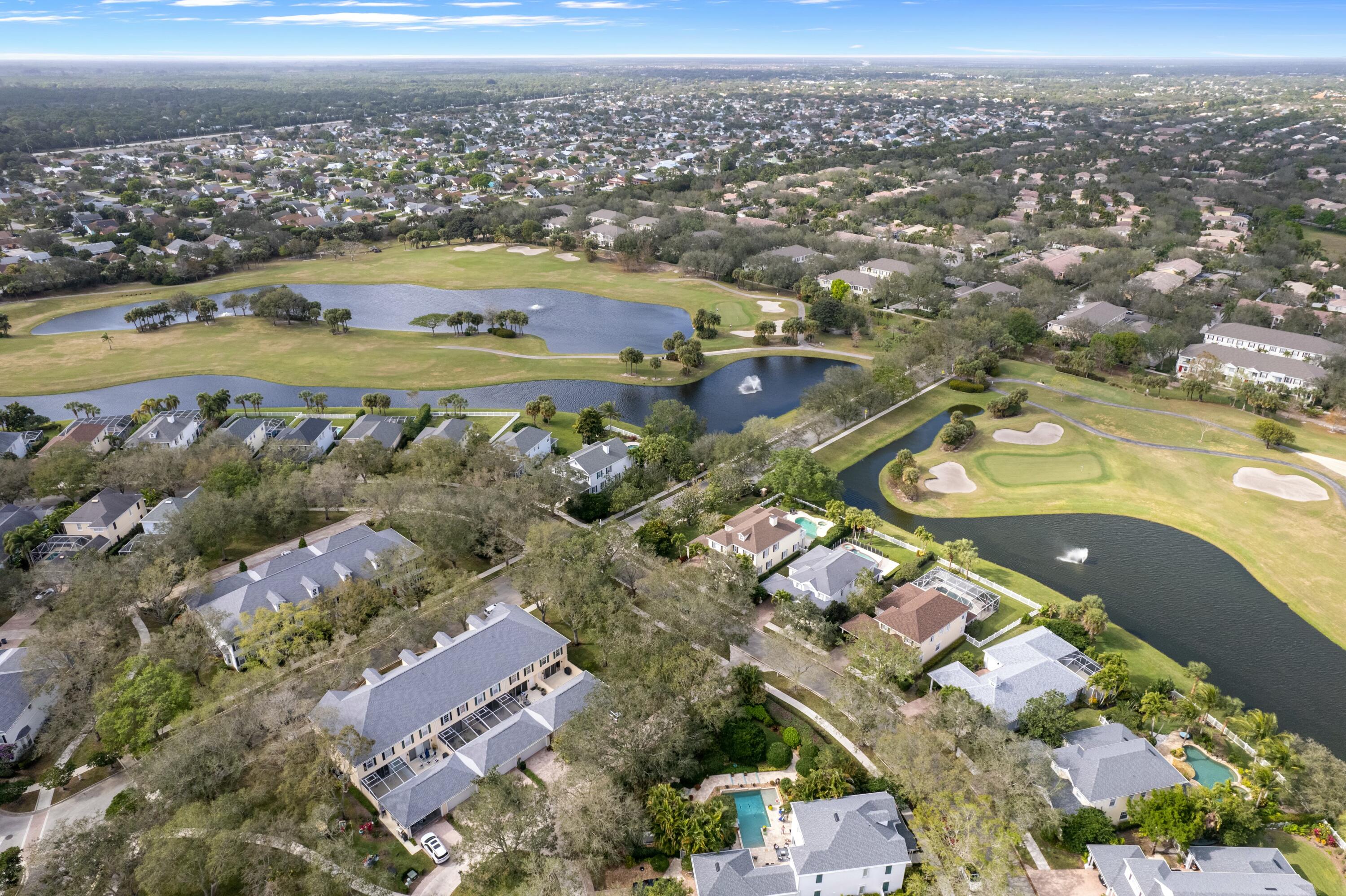 140 Barbados Drive Jupiter, FL 33458 - Photo 36 of 42 an aerial view of residential houses with outdoor space
