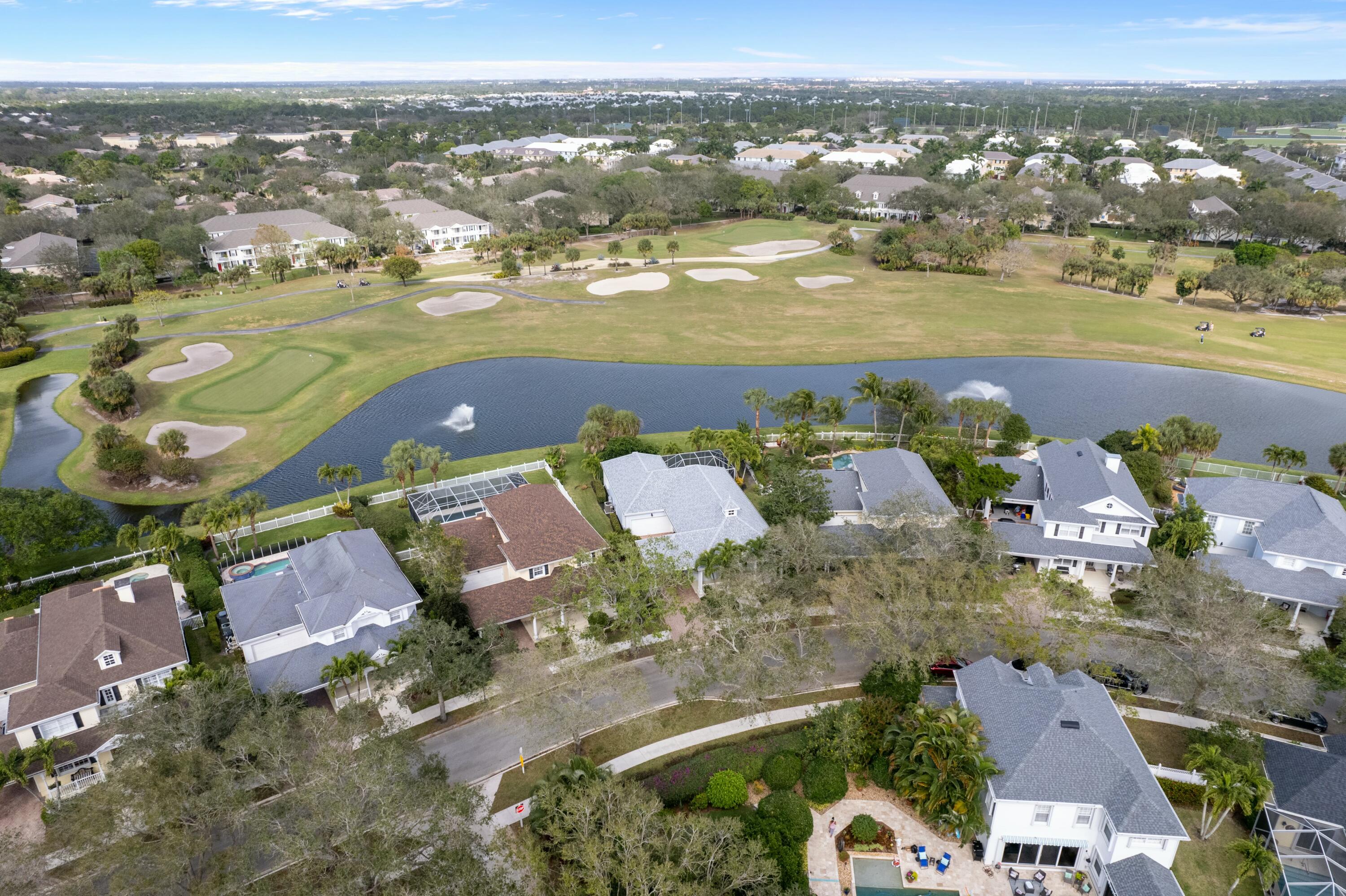 140 Barbados Drive Jupiter, FL 33458 - Photo 37 of 42 an aerial view of residential houses with outdoor space