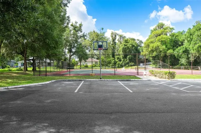 a view of a backyard with a garden