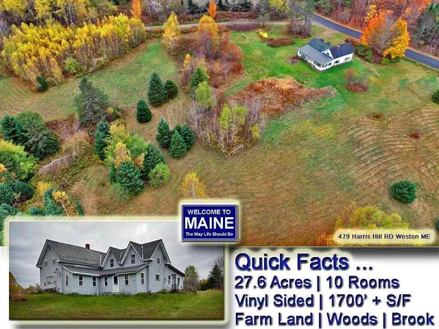 $99,500 | 479 Harris Hill Road, Weston, ME 04424