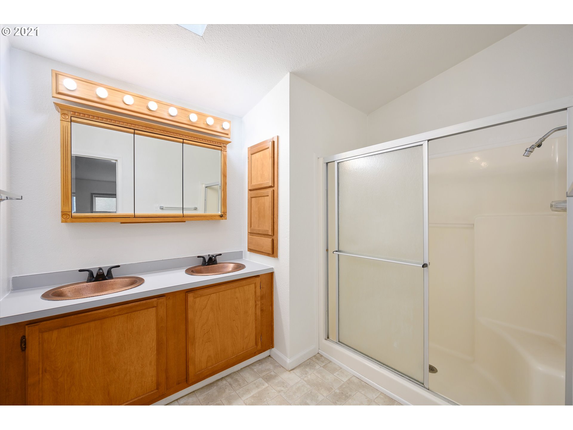 413 Rosedell Street Amity, OR 97101 - Photo 23 of 32 a bathroom with a sink and a mirror