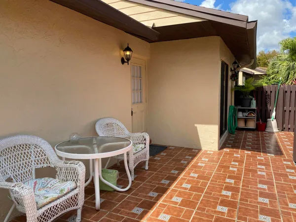 a picture of a outdoor space with seating