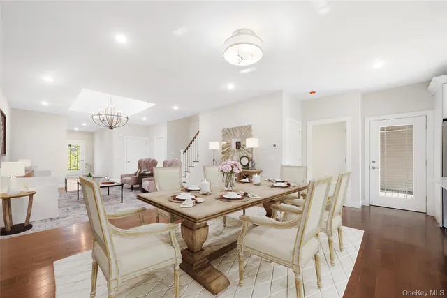 a view of kitchen with wooden floor