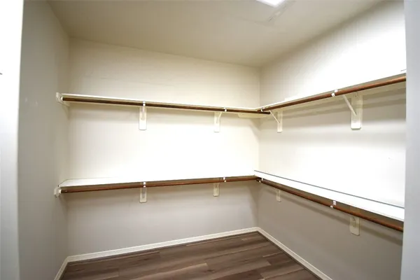 a close view of closet
