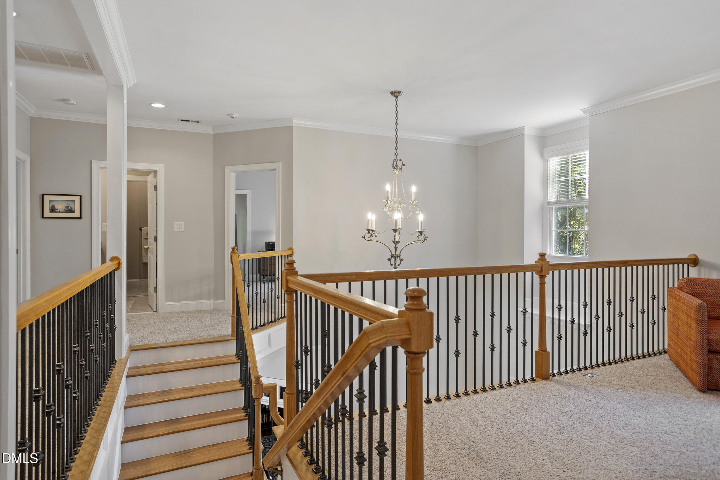905 Olde Thompson Creek Road Apex, NC 27523 - Photo 41 of 67 a view of a hallway with stairs