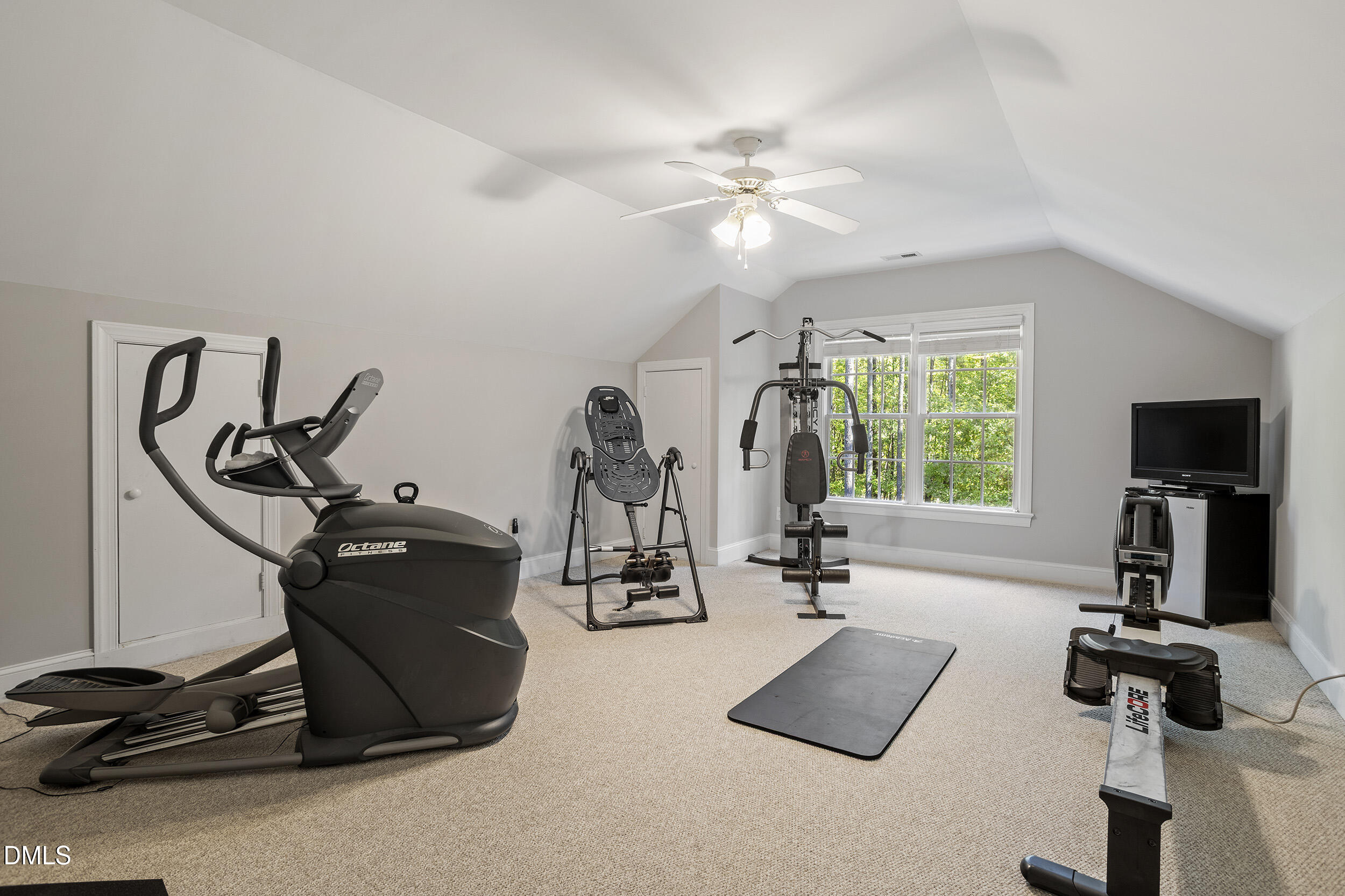 905 Olde Thompson Creek Road Apex, NC 27523 - Photo 51 of 67 a view of a room with gym equipment