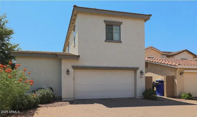 a view of a park with a slide