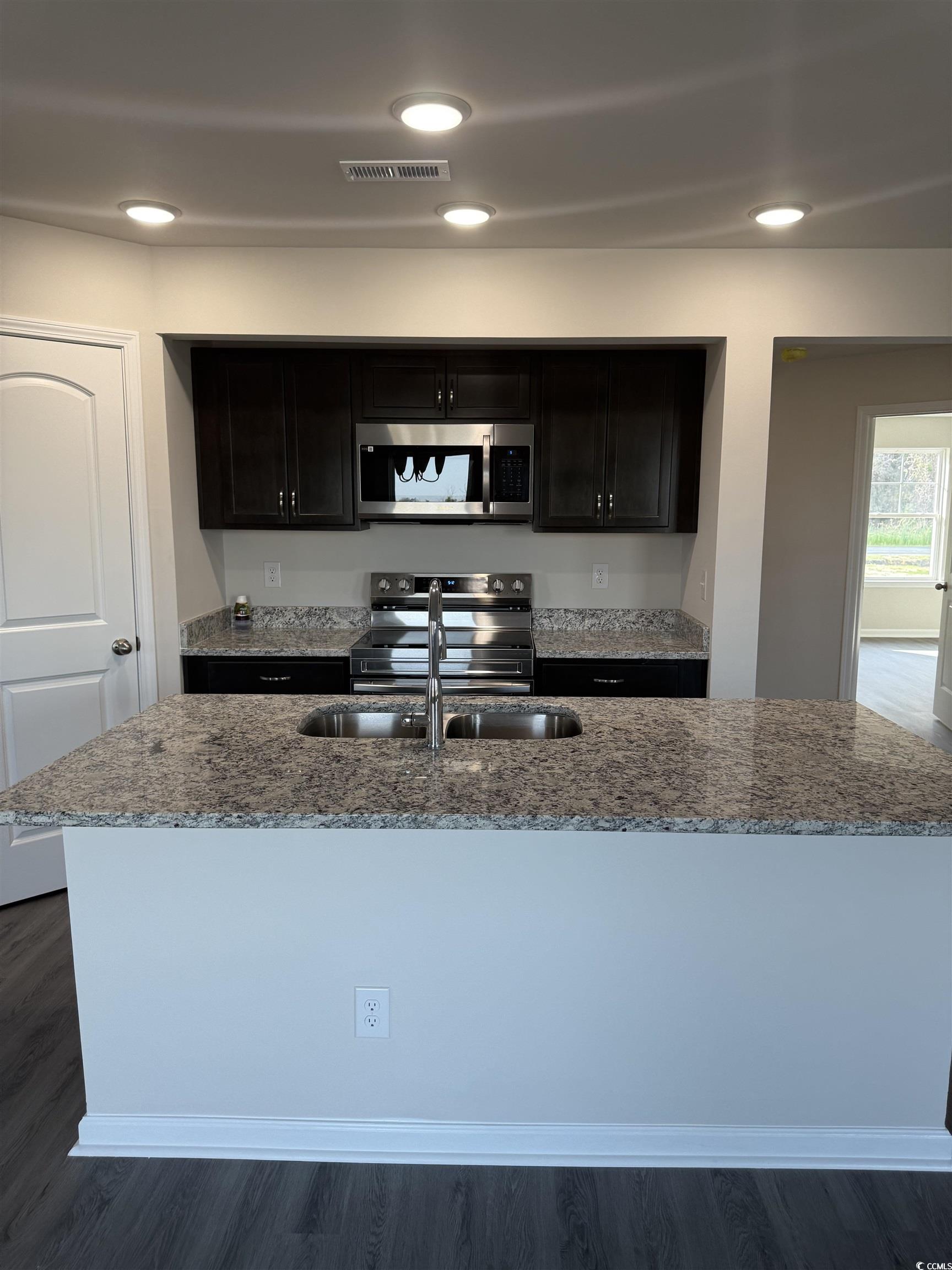 889 Busy Corner Road Conway, SC 29527 - Photo 6 of 25 Kitchen featuring dark wood-style floors, visible