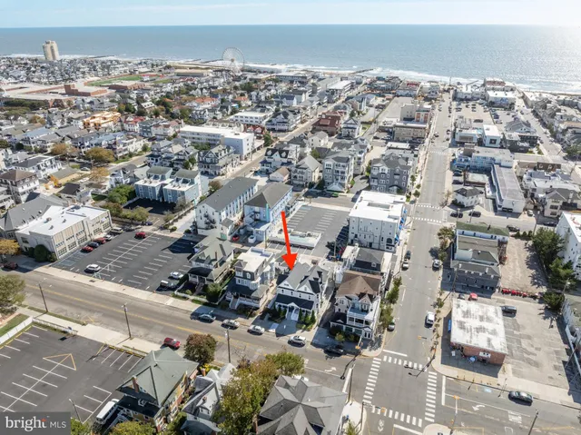 an aerial view of a city