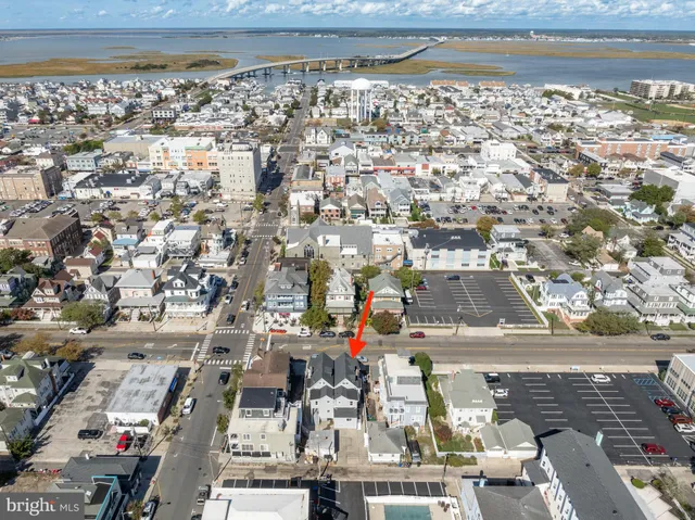 an aerial view of a city