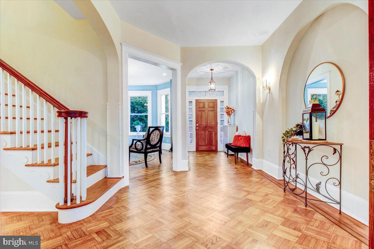 1133 Columbia Road Northwest Washington, DC 20009 - Photo 18 of 57 grand foyer and original flooring and stairs