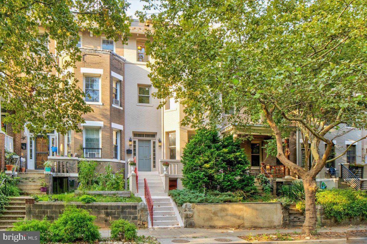 1133 Columbia Road Northwest Washington, DC 20009 - Photo 3 of 57 Front of home w/ view of lower level in law suite