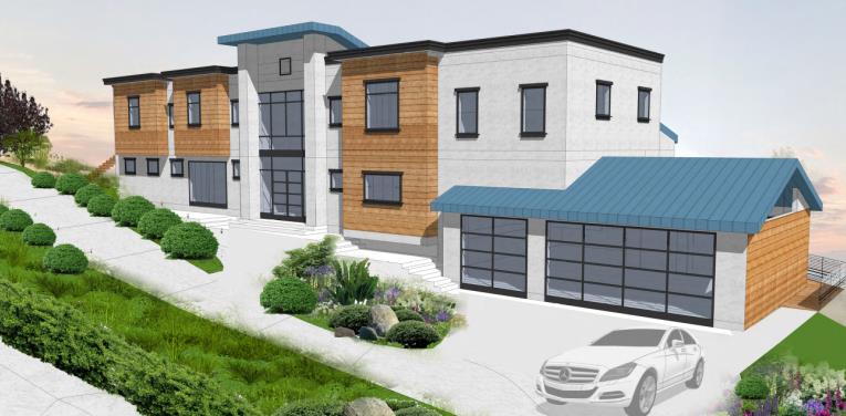 2760 Summit Drive Burlingame, CA 94010 - Photo 1 of 20 a front view of a house with garden