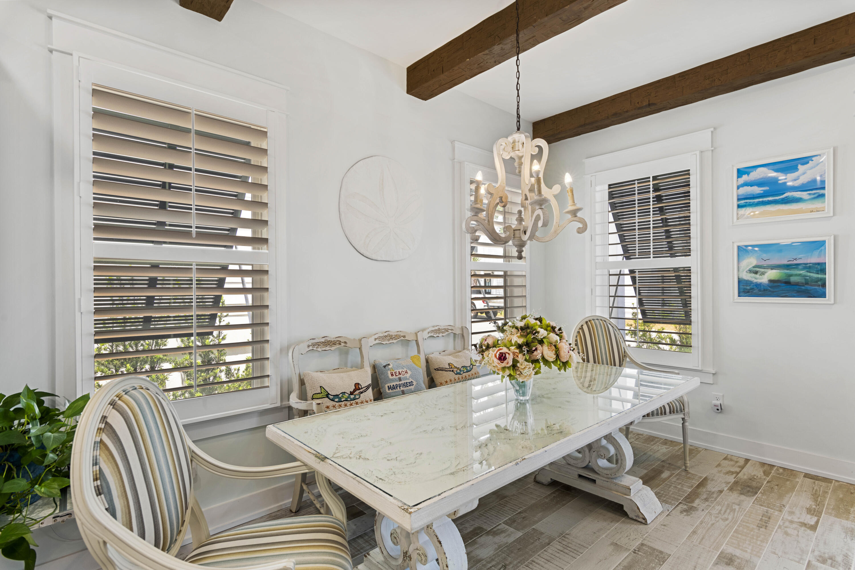 58 Beach View Drive Inlet Beach, FL 32461 - Photo 16 of 47 a dining room with furniture and window