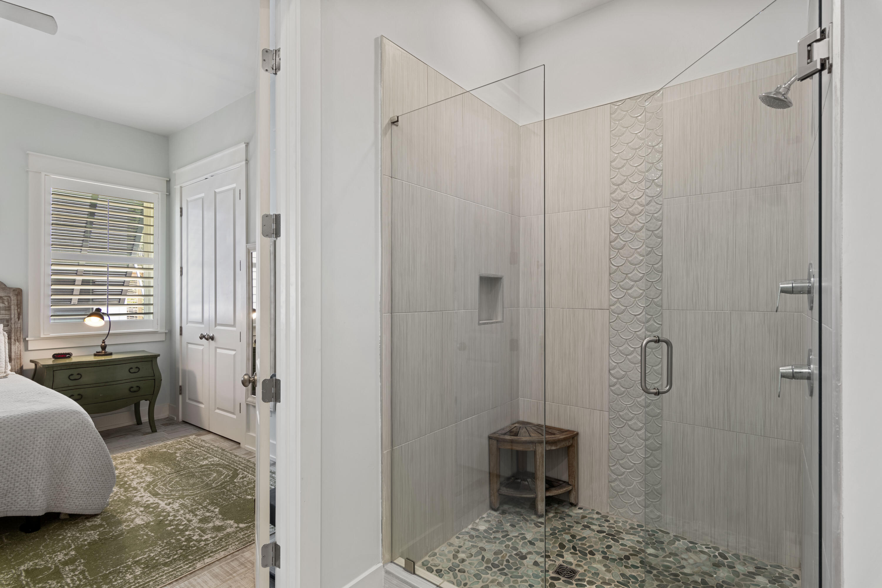 58 Beach View Drive Inlet Beach, FL 32461 - Photo 26 of 47 a en suite bathroom with a shower