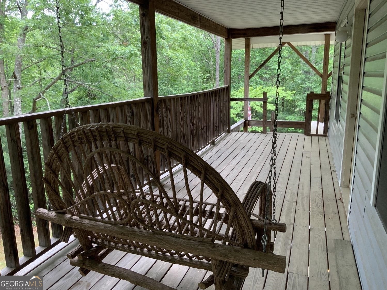 277 Hamilton Road Blairsville, GA 30512 - Photo 20 of 27 a view of a two chairs in the deck