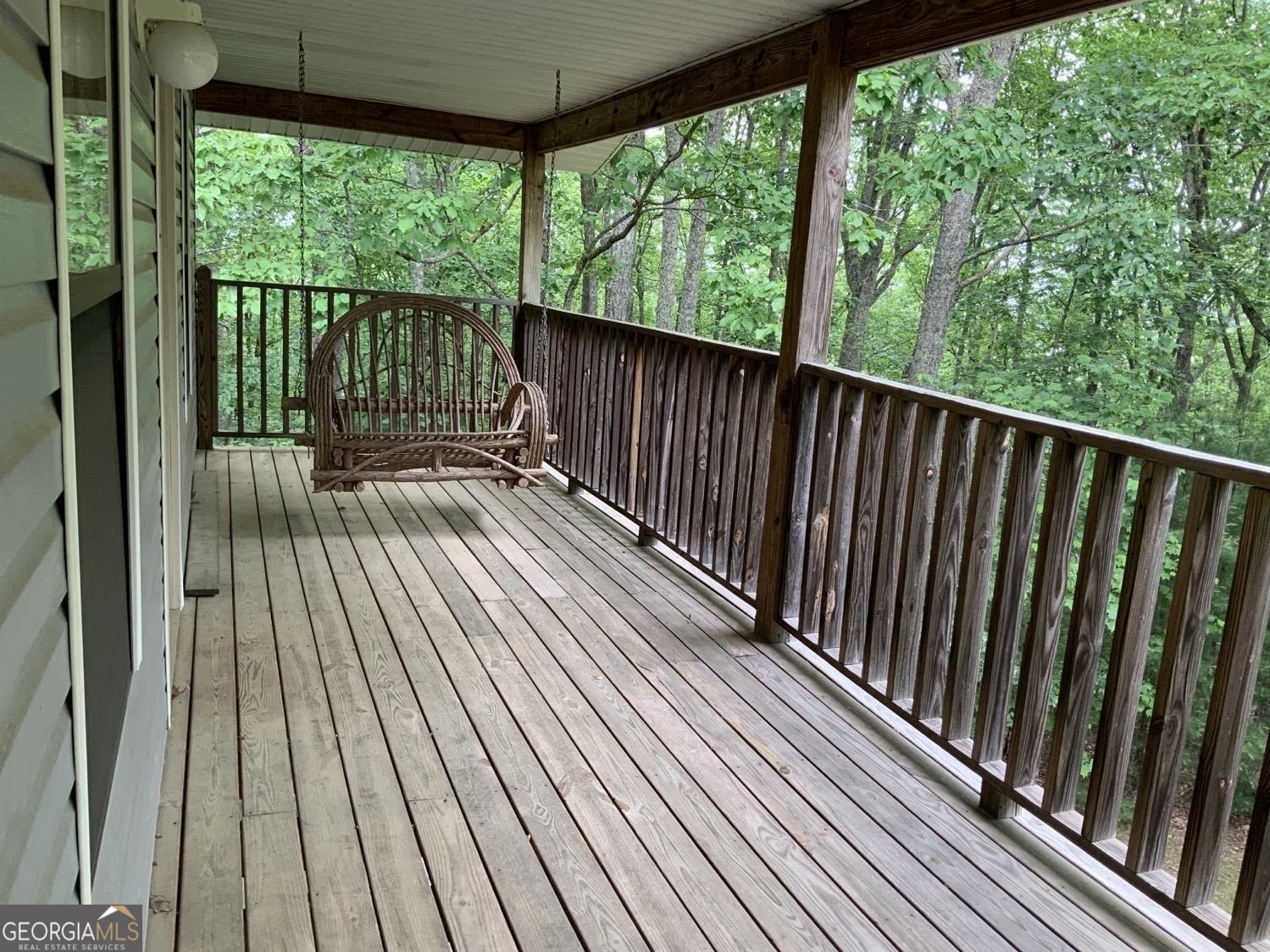 277 Hamilton Road Blairsville, GA 30512 - Photo 21 of 27 a view of balcony with wooden floor