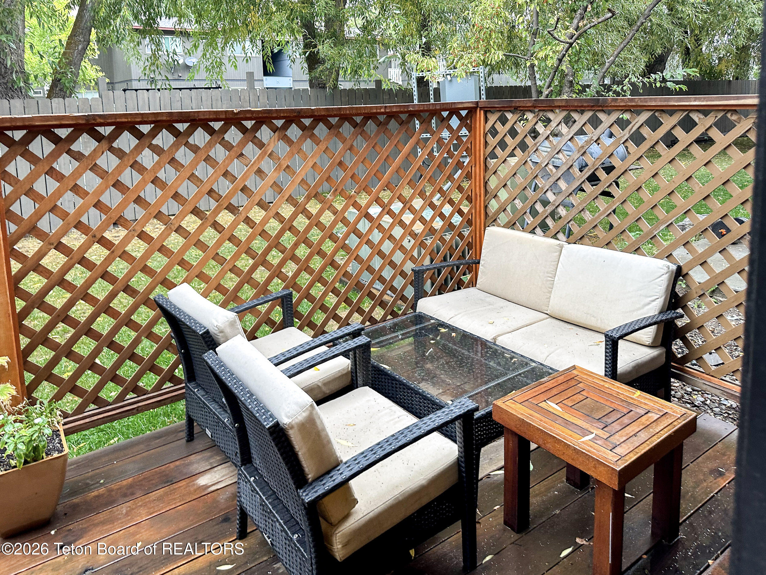 802 Powderhorn Lane, Unit D Jackson, WY 83001 - Photo 16 of 17 back deck