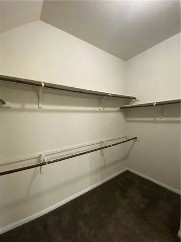 a close view of closet