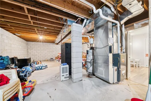 a view of storage and utility room