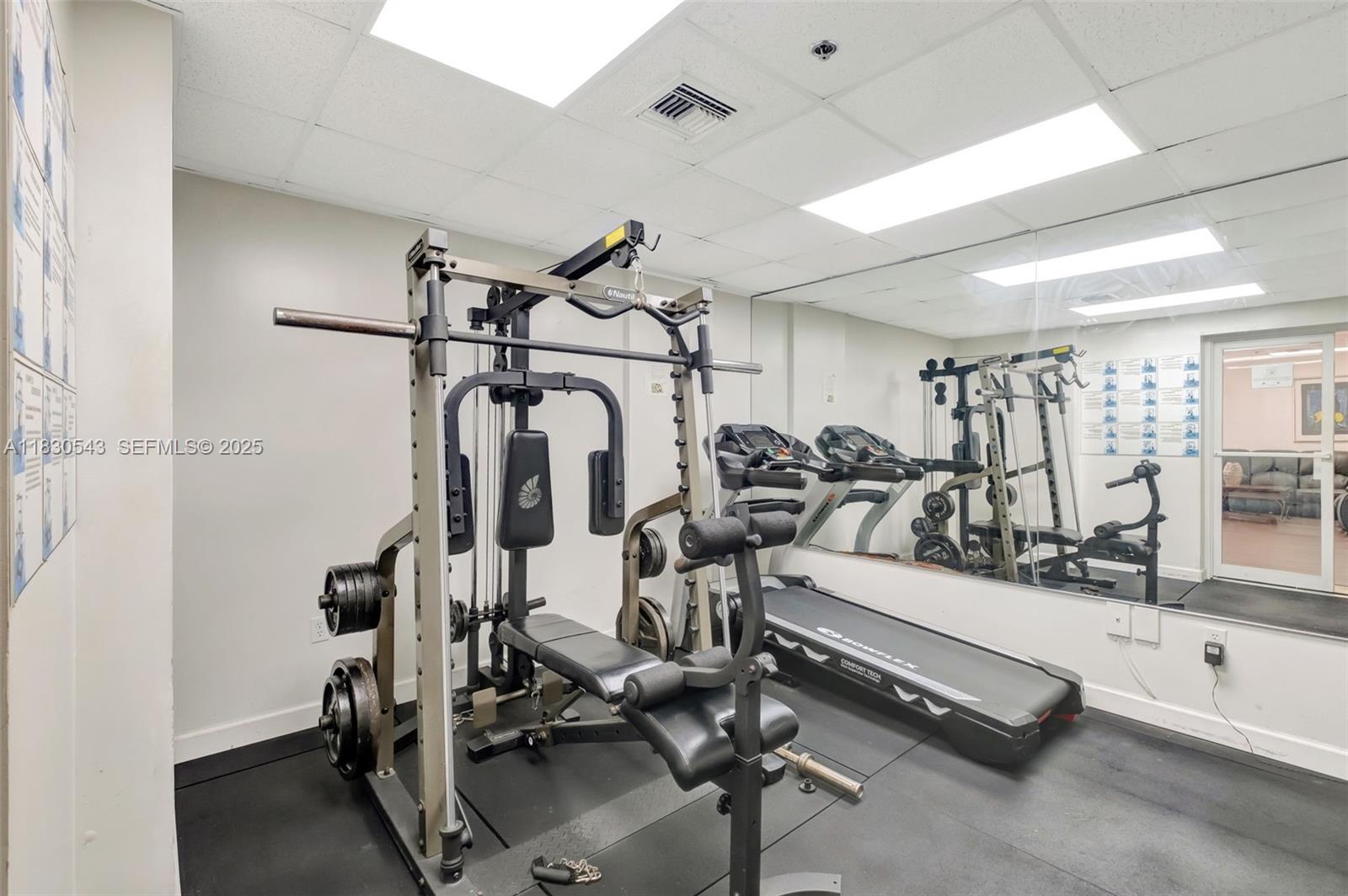 2400 Southwest 3rd Avenue, Unit 506 Miami, FL 33129 - Photo 25 of 28 a view of a room with gym equipment