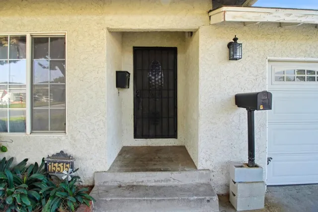 a front view of a house with shower