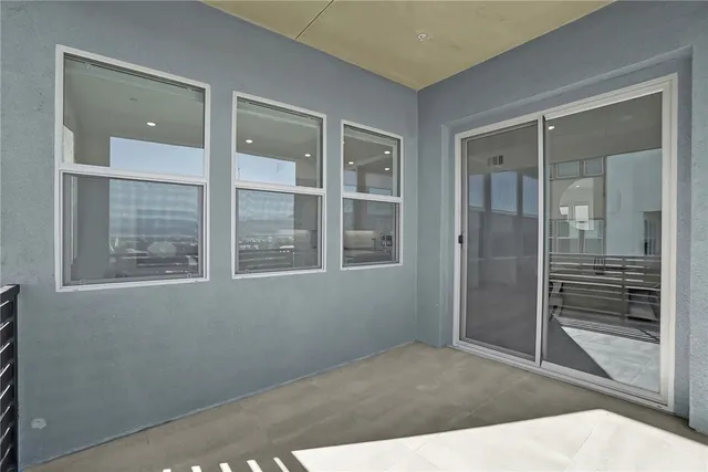 a view of hallway with shower