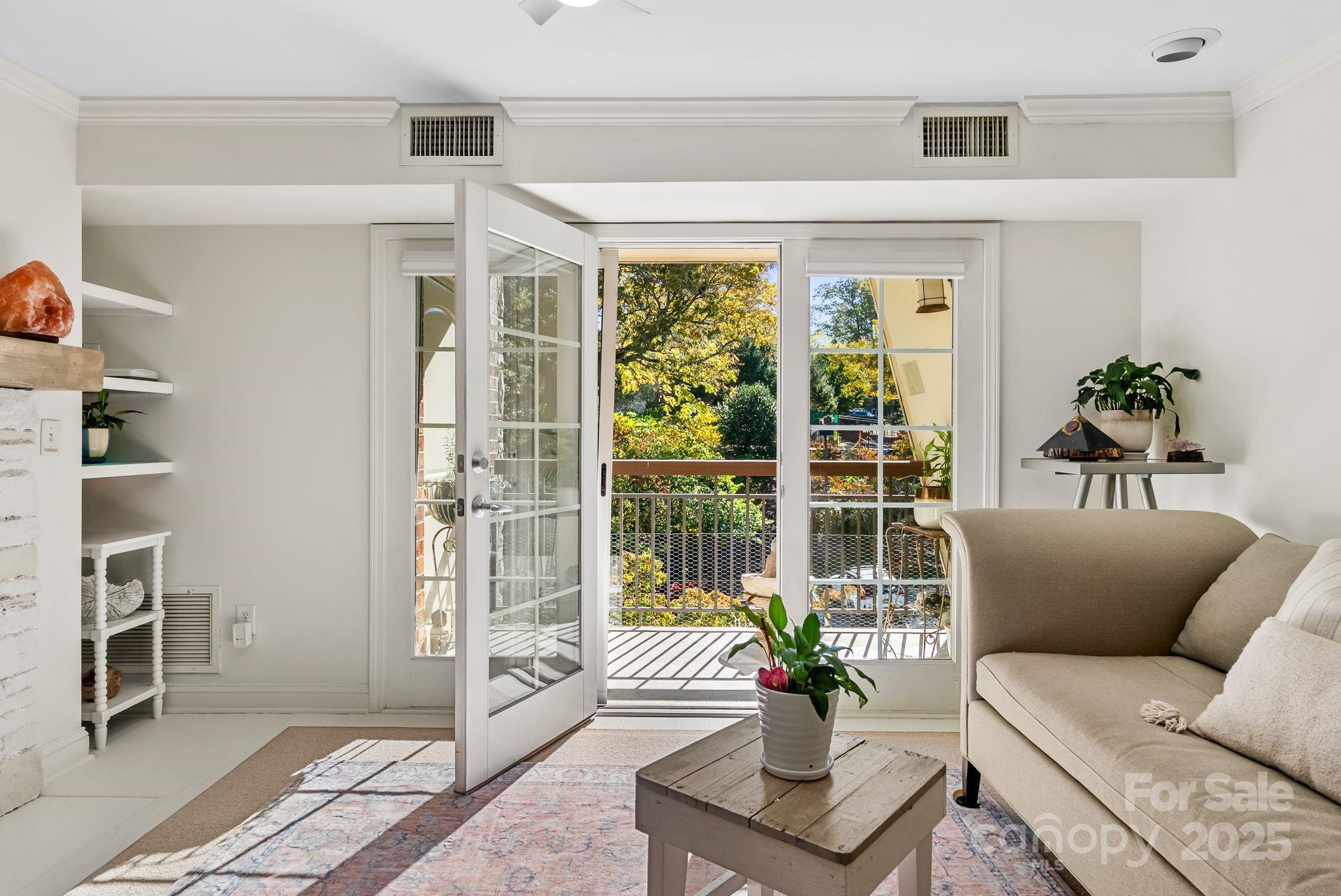 429 Bowling Park Road Asheville, NC 28803 - Photo 12 of 30 a living room with furniture and a potted plant