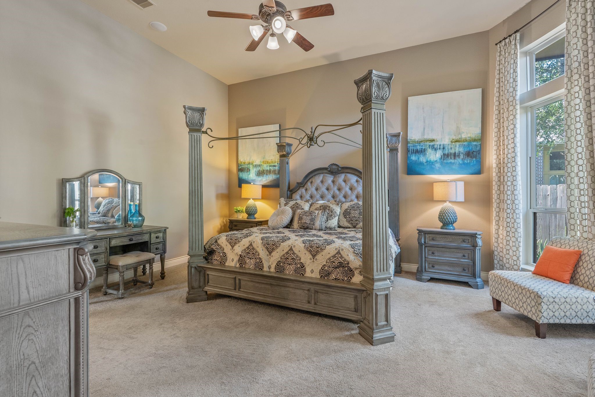 23306 Ridge Spring Drive New Caney, TX 77357 - Photo 23 of 45 a bedroom with furniture and a window