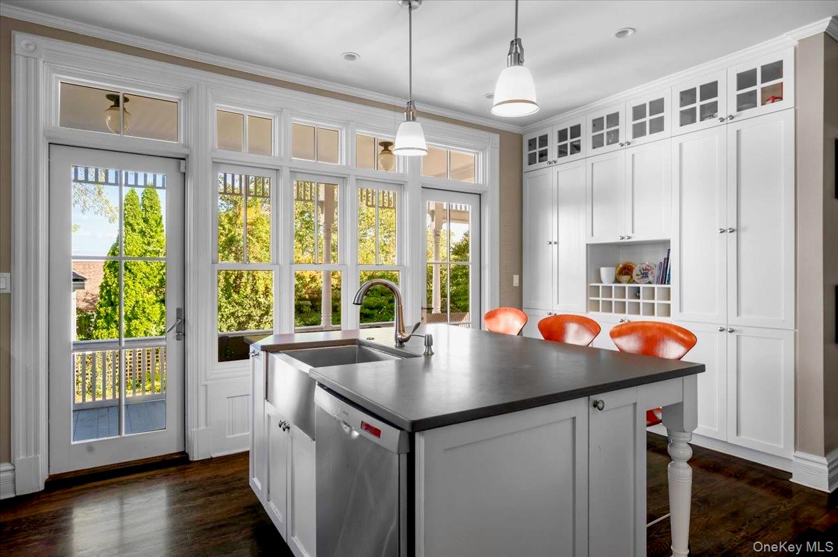 201 North Broadway Nyack, NY 10960 - Photo 16 of 36 a open kitchen with stainless steel appliances granite countertop a sink and wooden floor