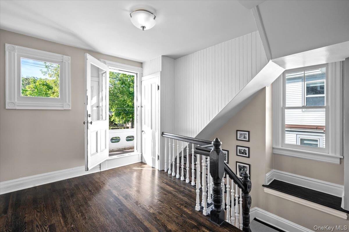 201 North Broadway Nyack, NY 10960 - Photo 22 of 36 a view of an entryway with wooden floor and windows