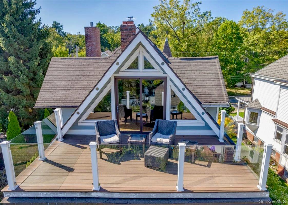 201 North Broadway Nyack, NY 10960 - Photo 29 of 36 a view of house with wooden stairs and a bench