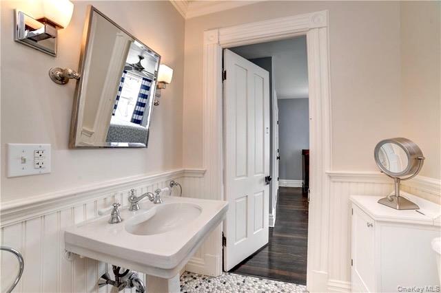 201 North Broadway Nyack, NY 10960 - Photo 33 of 36 a bathroom with a sink and a mirror