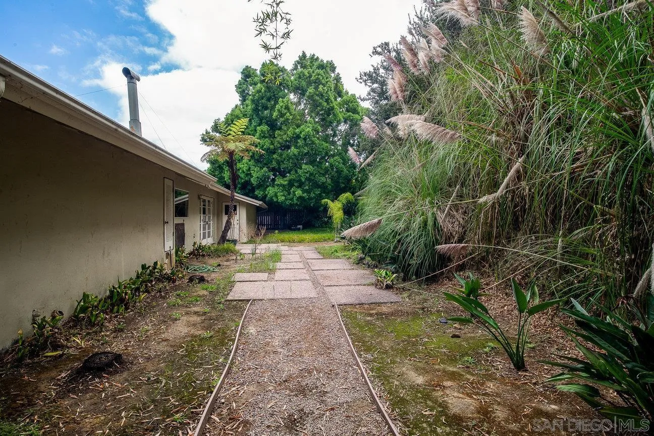 2349 Rue Adriane La Jolla, CA 92037 - Photo 30 of 36 a backyard of a house with lots of green space