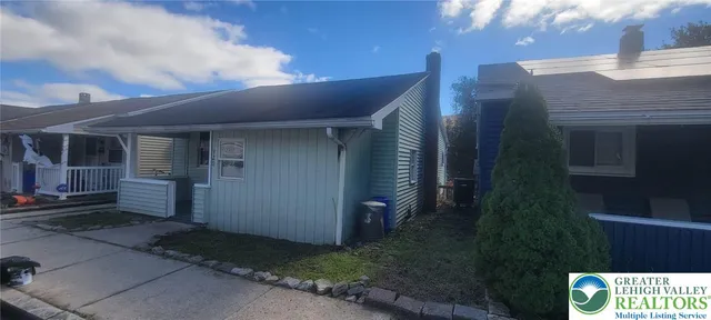 a front view of a house